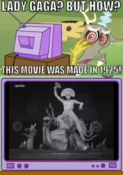 Size: 564x800 | Tagged: discord, exploitable meme, lady gaga, maria, metropolis, movie, safe, silent film, tv meme