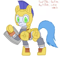 Size: 800x800 | Tagged: safe, artist:lemon, derpibooru import, oc, unofficial characters only, earth pony, pony, armor, shield