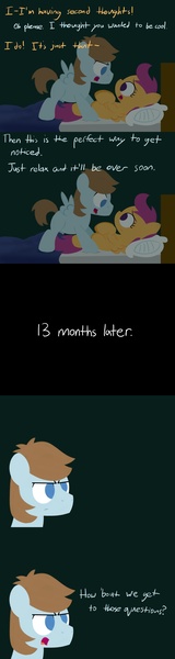 Size: 1280x4800 | Tagged: ask-rain-catcher, chip mint, comic, derpibooru import, female, implied pregnancy, implied sex, male, rain catcher, scootaloo, straight, suggestive