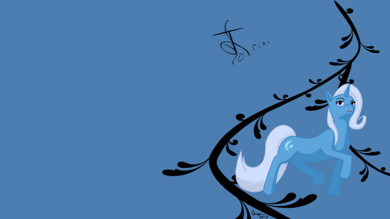 Size: 1366x768 | Tagged: artist:glowpen, safe, trixie