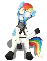 Size: 2307x3000 | Tagged: grimdark, artist:super-zombie, derpibooru import, rainbow dash, crossover, dead space