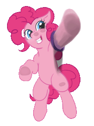 Size: 500x668 | Tagged: animated, artist:mrs1989, breaking the fourth wall, derpibooru import, fourth wall, pinkie pie, reaching, safe