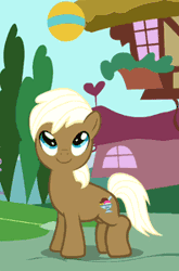 Size: 198x300 | Tagged: safe, artist:iks83, derpibooru import, screencap, lickety split, earth pony, pony, secret of my excess, animated, animation error, ball, bouncing, colt, cute, eyelashes, g4, hind legs, lickety split (g4), loop, solo