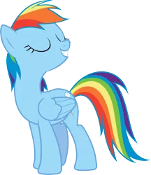 Size: 5172x6000 | Tagged: safe, artist:sairoch, derpibooru import, rainbow dash, pegasus, pony, absurd resolution, eyes closed, female, proud, simple background, solo, transparent background, vector
