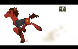 Size: 1456x923 | Tagged: artist:pandadox, crossover, derpibooru import, ponified, rick grimes, safe, the walking dead, trotting dead