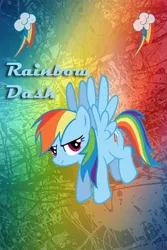 Size: 640x960 | Tagged: safe, derpibooru import, rainbow dash, cutie mark, g4, iphone, iphone wallpaper, solo, text, wallpaper