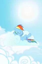 Size: 640x960 | Tagged: cloud, cloudy, derpibooru import, iphone wallpaper, rainbow dash, relaxing, safe, sky