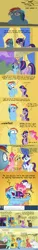 Size: 726x4768 | Tagged: safe, artist:brutamod, derpibooru import, applejack, big macintosh, bulk biceps, doctor whooves, dumbbell, granny smith, lyra heartstrings, pinkie pie, princess celestia, rainbow dash, rarity, roid rage, snails, snips, spitfire, time turner, twilight sparkle, earth pony, pony, blushing, crotchboobs, grin, implied bon bon, impossibly large crotchboobs, male, piano, plot, saggy, snowflake, stallion