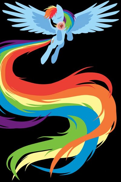 Size: 640x960 | Tagged: artist:aquariasc, derpibooru import, iphone wallpaper, long tail, rainbow dash, safe, tail