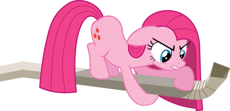 Size: 6208x3000 | Tagged: absurd resolution, artist:masem, derpibooru import, magical mystery cure, pinkamena diane pie, pinkie pie, safe, simple background, swapped cutie marks, transparent background, vector, water chute