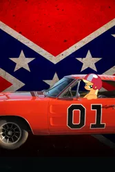 Size: 640x960 | Tagged: applejack, confederate flag, crossover, derpibooru import, dodge charger, dukes of hazzard, iphone4, iphone wallpaper, photoshop, safe