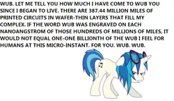 Size: 630x365 | Tagged: all caps, allied mastercomputer, angry, broken, derpibooru import, harlan ellison, hate, i have no mouth and i must scream, parody, safe, text, vinyl scratch, wub