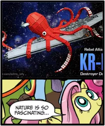 Size: 397x473 | Tagged: derpibooru import, exploitable meme, fluttershy, lego, meme, nature is so fascinating, octopus, safe, star wars