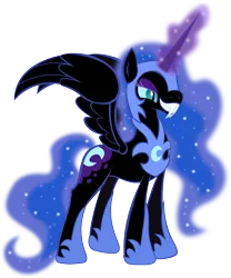 Size: 5408x6500 | Tagged: absurd resolution, artist:theshadowstone, derpibooru import, fangs, nightmare moon, safe, solo