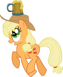 Size: 6000x7289 | Tagged: absurd resolution, applejack, artist:sakatagintoki117, cider, cute, derpibooru import, female, jackabetes, safe, simple background, solo, the super speedy cider squeezy 6000, transparent background, vector