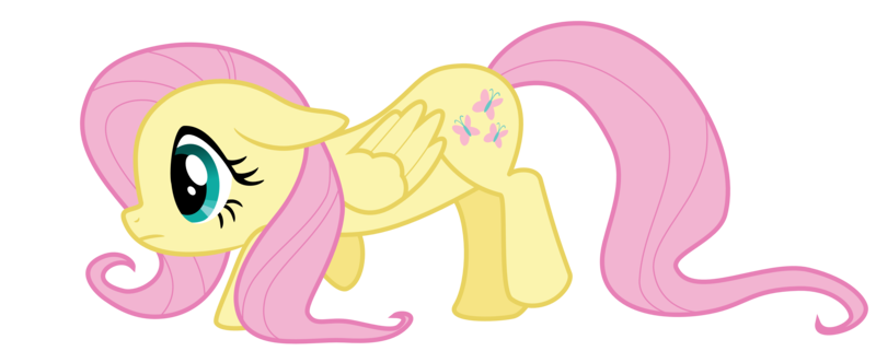 Size: 3987x1599 | Tagged: artist:lixr, derpibooru import, fluttershy, safe, simple background, transparent background, vector