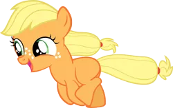 Size: 4552x2866 | Tagged: applejack, artist:moongazeponies, derpibooru import, female, filly, filly applejack, foal, safe, simple background, the cutie mark chronicles, transparent background, vector, younger