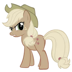 Size: 5000x5000 | Tagged: absurd resolution, applejack, artist:grendo11, derpibooru import, discorded, liarjack, safe, simple background, transparent background, vector