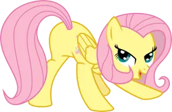 Size: 7697x5038 | Tagged: absurd resolution, artist:baka-neku, derpibooru import, featureless crotch, fluttershy, plot, show accurate, simple background, solo, suggestive, transparent background, vector