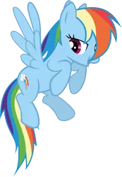 Size: 2138x3089 | Tagged: dead source, safe, artist:waranto, derpibooru import, rainbow dash, pegasus, pony, female, flying, mare, simple background, solo, transparent background, vector