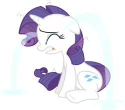 Size: 4000x3527 | Tagged: artist:stardustxiii, crying, derpibooru import, ocular gushers, rarity, sad, safe, simple background, sitting, solo, transparent background, vector