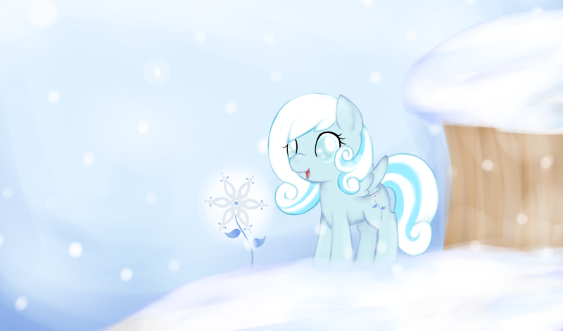 Size: 1024x603 | Tagged: safe, artist:harmpink456, derpibooru import, oc, oc:snowdrop, unofficial characters only, pegasus, pony