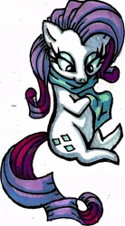 Size: 515x933 | Tagged: artist:ponetron, chibi, clothes, cute, derpibooru import, filly, foal, rarity, safe, scarf