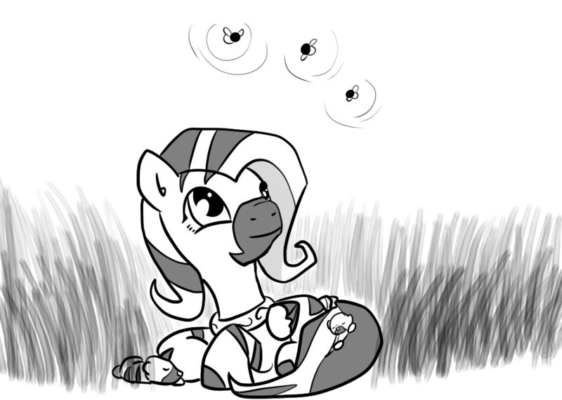 Size: 1024x730 | Tagged: artist:nasse, derpibooru import, fluttershy, safe, solo, species swap, zebra, zebrafied, zebrasus