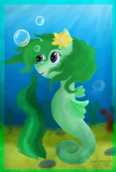 Size: 1060x1580 | Tagged: artist:jariusgargoyle, derpibooru import, safe, sea pony, spring fresh, underwater