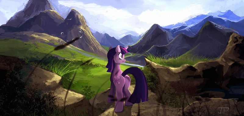 Size: 2000x951 | Tagged: artist:jokerpony, derpibooru import, safe, scenery, twilight sparkle