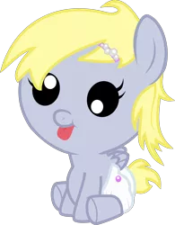 Size: 3060x3919 | Tagged: safe, artist:bloody-vikings, derpibooru import, derpy hooves, pony, :p, :t, baby, baby pony, cute, daaaaaaaaaaaw, derpabetes, diaper, filly, foal, high res, hnnng, simple background, sitting, smiling, solo, svg, tongue out, transparent background, vector, younger