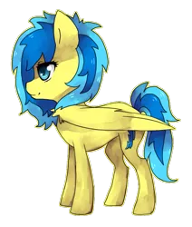 Size: 745x880 | Tagged: safe, artist:rapiditycharge, derpibooru import, oc, oc:blueberry blitz, unofficial characters only, pegasus, pony, solo