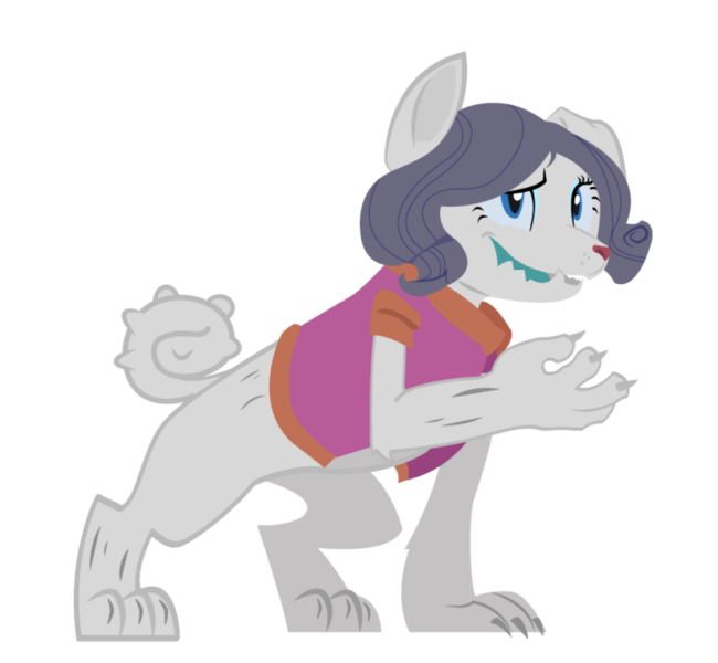 Size: 800x738 | Tagged: artist:dbkit, derpibooru import, diamond dog, diamond dogified, female diamond dog, raridog, rarity, safe, species swap