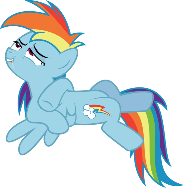 Size: 9110x9311 | Tagged: absurd resolution, artist:mrcabezon, derp, derpibooru import, drool, female, rainbow dash, show accurate, simple background, solo, solo female, suggestive, transparent background, vector