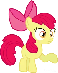 Size: 5999x7621 | Tagged: dead source, safe, artist:saveman71, derpibooru import, apple bloom, absurd resolution, reaction image, simple background, solo, transparent background, vector