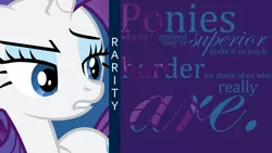 Size: 1920x1080 | Tagged: artist:thesarcasticbrony, derpibooru import, quote, rarity, safe, typography, vector, wallpaper