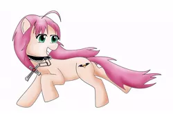 Size: 652x431 | Tagged: artist:playfulpossum, clothed ponies, derpibooru import, moka akashiya, pink hair, ponified, rosario to vampire, safe