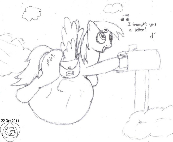 Size: 823x675 | Tagged: questionable, artist:mobiusevalon, derpibooru import, derpy hooves, pegasus, pony, belly, derpypred, female, fetish, flying, impossibly large belly, mare, soft vore, vore