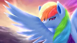 Size: 1920x1080 | Tagged: artist:iokusanagi, derpibooru import, fanfic:austraeoh, rainbow dash, safe, solo, wallpaper