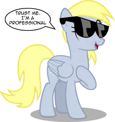 Size: 4289x4539 | Tagged: safe, artist:austiniousi, derpibooru import, derpy hooves, pegasus, pony, absurd resolution, cool, female, mare, sunglasses