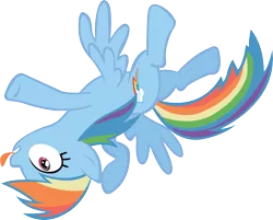 Size: 3863x3112 | Tagged: safe, artist:midnite99, derpibooru import, rainbow dash, simple background, tongue out, transparent background, vector