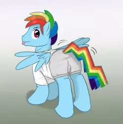 Size: 1280x1286 | Tagged: safe, artist:fuzebox, derpibooru import, rainbow dash, boxer briefs, clothes, rainbow blitz, rule 63, underwear