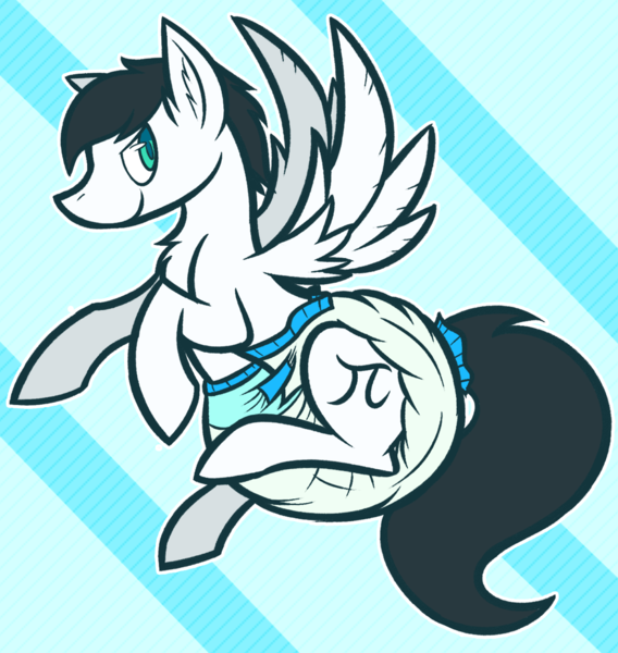 Size: 1115x1177 | Tagged: questionable, artist:kurikia, derpibooru import, oc, oc:archimedes ogle, unofficial characters only, pegasus, pony, diaper, diaper fetish, poofy diaper, solo