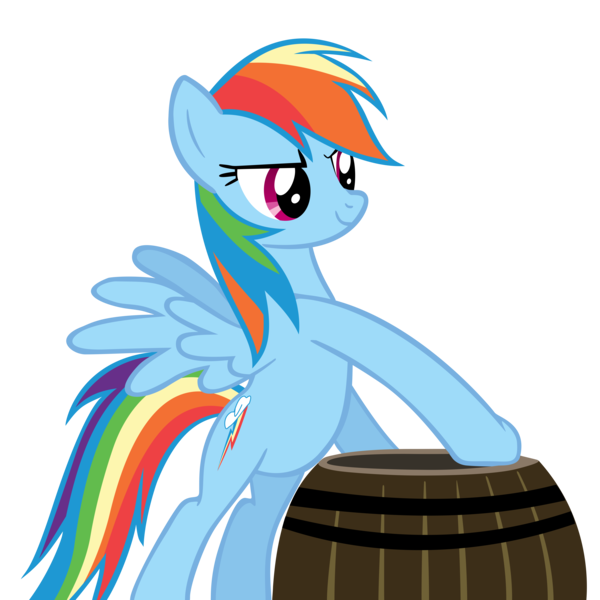 Size: 9999x9999 | Tagged: absurd resolution, artist:annietheeagle, barrel, derpibooru import, fall weather friends, rainbow dash, safe, simple background, transparent background, vector