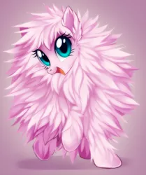 Size: 834x1000 | Tagged: artist:centchi, cute, derpibooru import, female, flufflebetes, fluffy, looking at you, oc, ocbetes, oc:fluffle puff, open mouth, safe, solo, unofficial characters only
