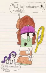 Size: 715x1117 | Tagged: artist:magic-kristina-kw, crossover, derpibooru import, oc, rarity, safe, veggietales