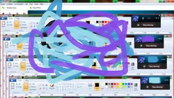 Size: 1366x768 | Tagged: abstract, abstract art, barely pony related, bored, derpibooru import, ms paint, safe, skype, trixie, windows, windows 7