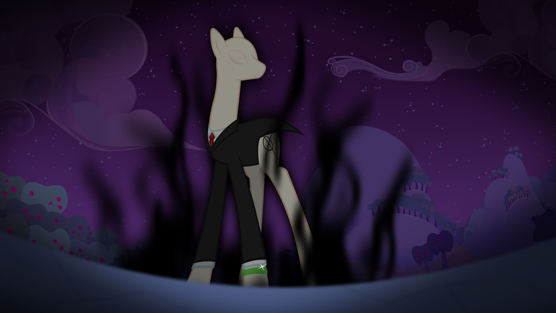 Size: 1280x720 | Tagged: artist:jan, ask the crusaders, crossover, derpibooru import, ponified, safe, slenderman, slendermane, slenderpony