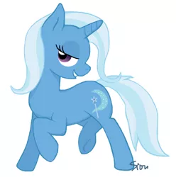 Size: 544x549 | Tagged: safe, artist:sion, derpibooru import, trixie, pony, unicorn, bedroom eyes, female, mare, pixiv, solo