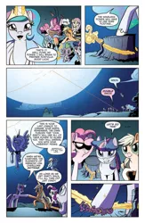 Size: 584x898 | Tagged: applejack, derpibooru import, fluttershy, idw, official preview, pinkie pie, princess celestia, princess luna, rainbow dash, s1 luna, safe, spike, spoiler:comic, spoiler:comic06, twilight sparkle